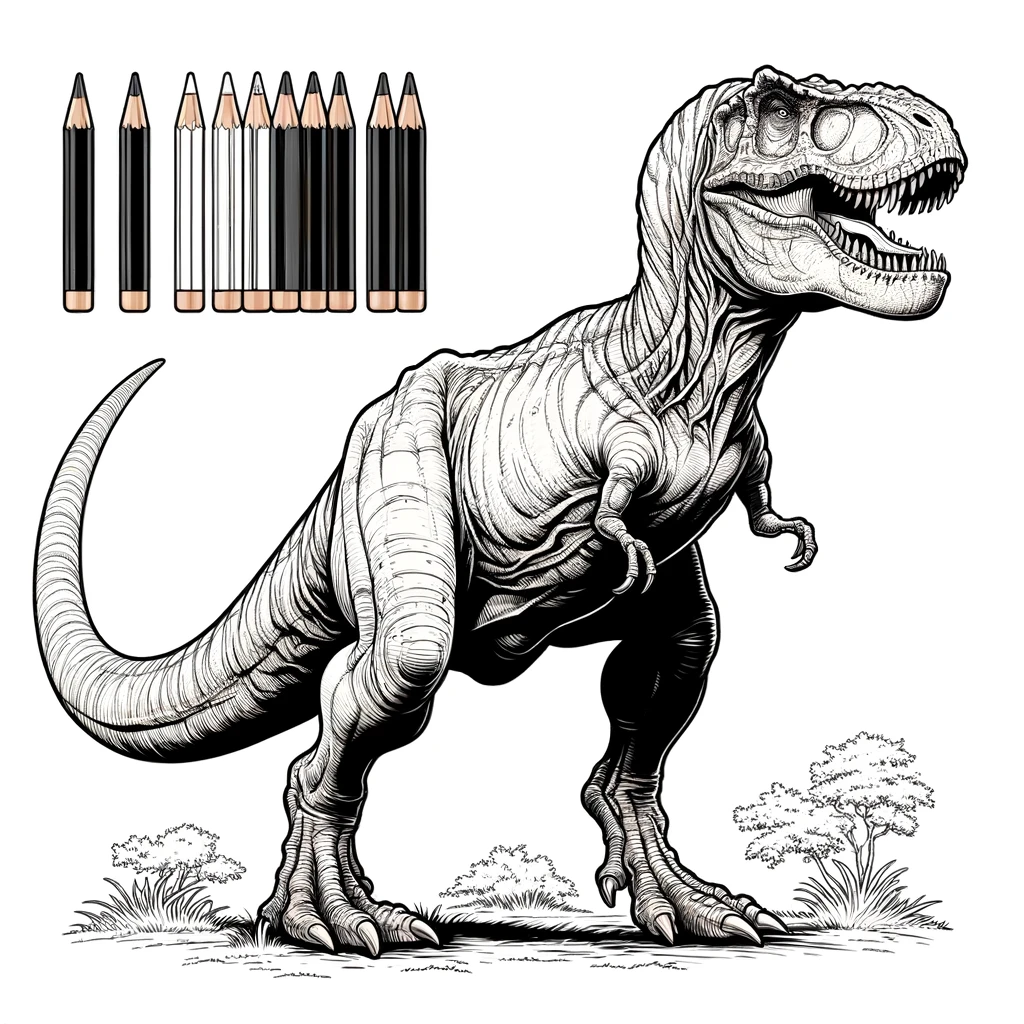 Coloriage T-rex